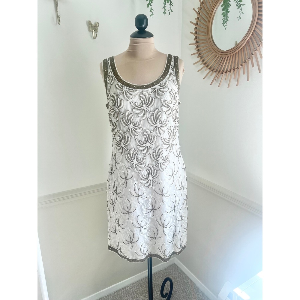 Vintage 80s/90s Pearl Beaded‎ Dress